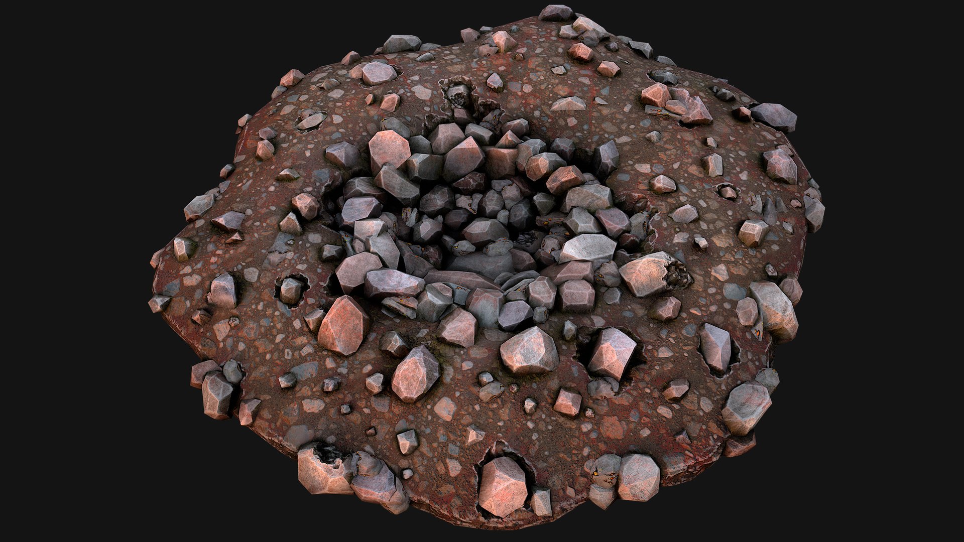 3D Gemstone Ore Deposits Mine Environment - TurboSquid 2351504