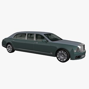 2020 Bentley Mulsanne Limousine 3D