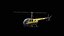 Hubschrauber Robinson R44 Gelb PBR