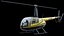 Hubschrauber Robinson R44 Gelb PBR