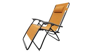 3D sling reclining chair model