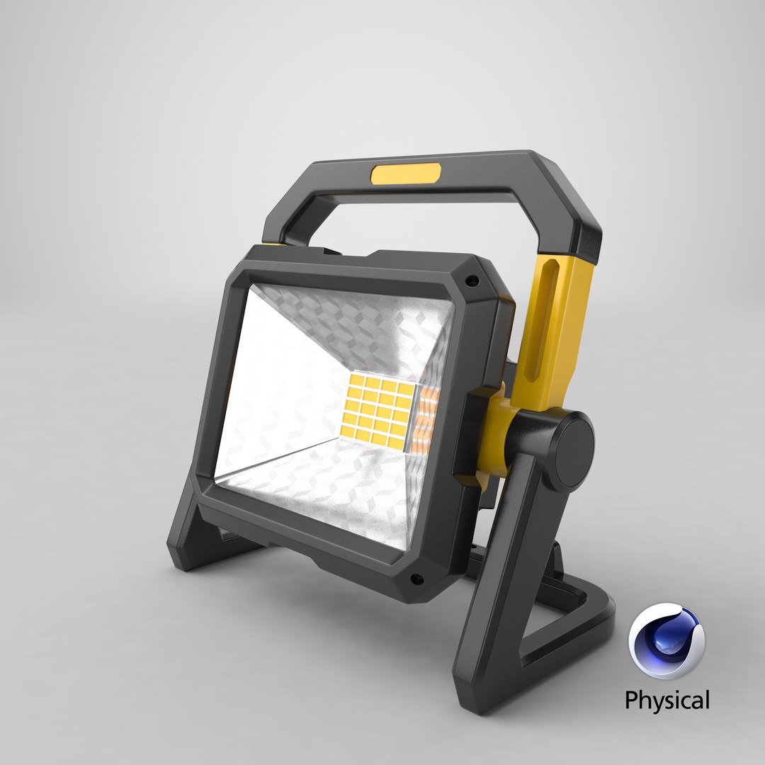 3D Detailed Mobile Construction Light - TurboSquid 2109488