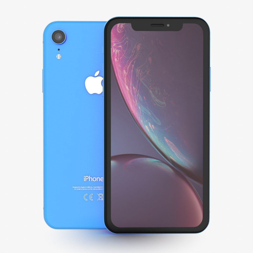 Apple Iphone Xr Blue 3D Model - TurboSquid 1382897
