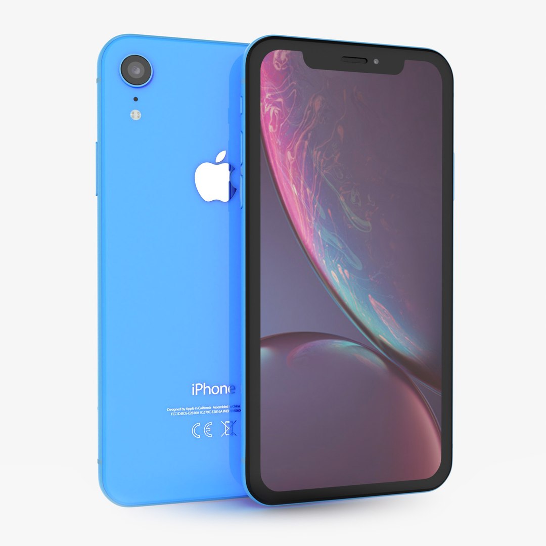 Apple Iphone Xr Blue 3D Model - TurboSquid 1382897