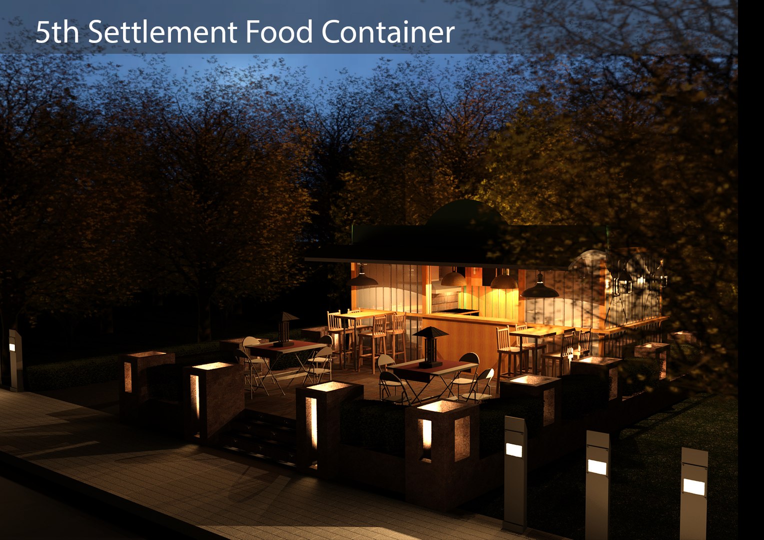 Container Restaurant - 3D Model by zyed