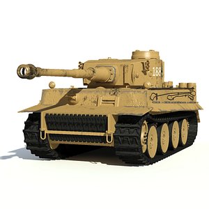3D tiger tank model