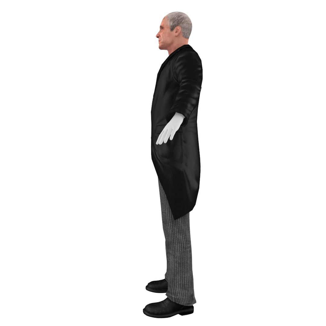 3D Butler Model - TurboSquid 1289200