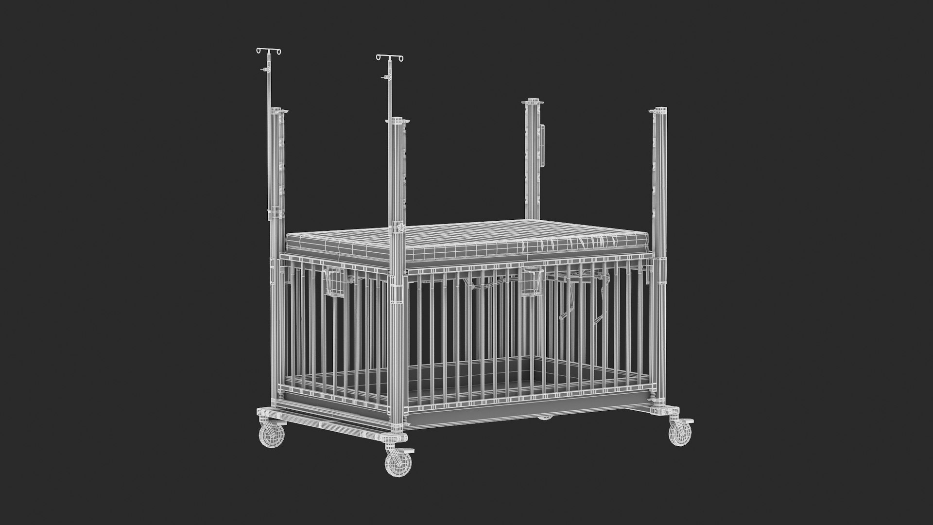 Medical Baby Crib PBR Realistic 3D TurboSquid 2020627