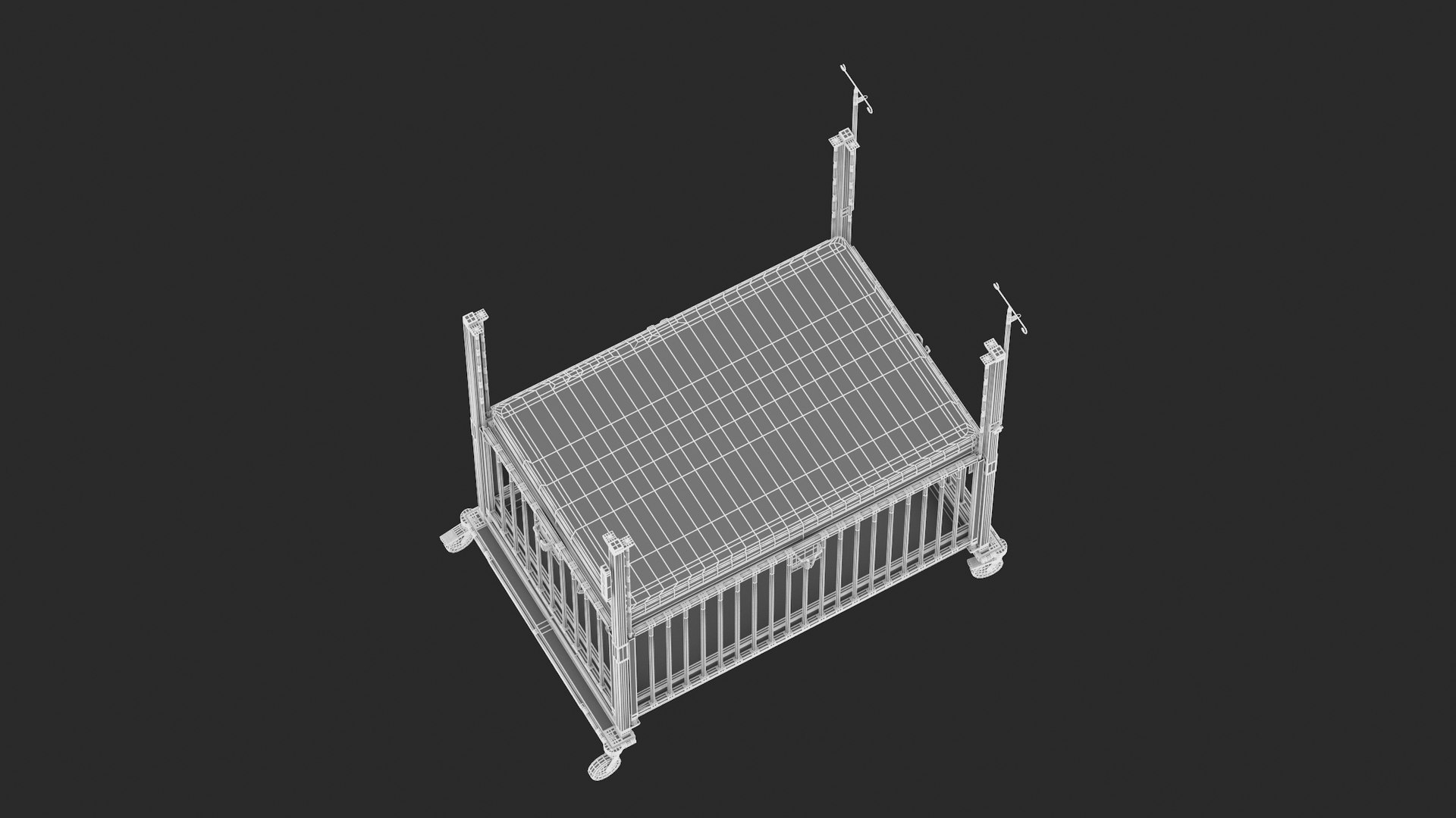 Medical Baby Crib PBR Realistic 3D TurboSquid 2020627