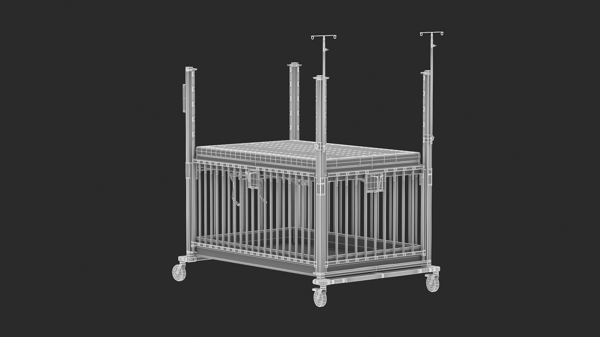 Medical Baby Crib PBR Realistic 3D TurboSquid 2020627