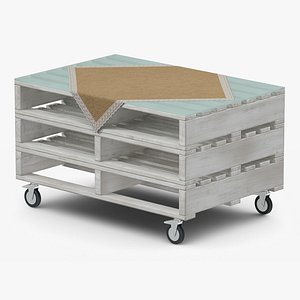 Pallet Coffee Table White