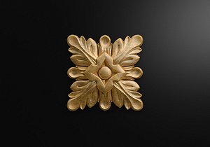 3D Carved rosette model
