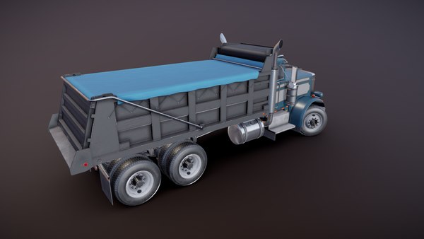 American Dump truck PBR 3D model - TurboSquid 1766045