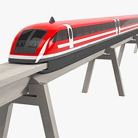 Maglev Train Magnetic levitation Speed Fast Rail Rapid Transit Airport Express Transport
