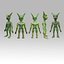 Low Poly Green Reptil