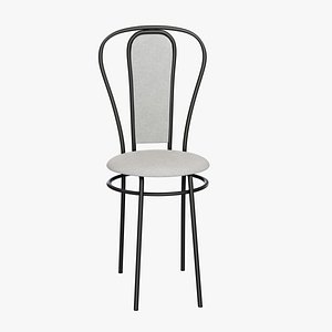 Metal and fabric chair 3D model