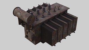 3D electrical transformer 2c model