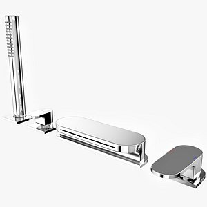 Ravak Chrome Deck-Mounted Four-Hole Bathtub Tap CR 025