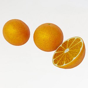 3D Orange fruit