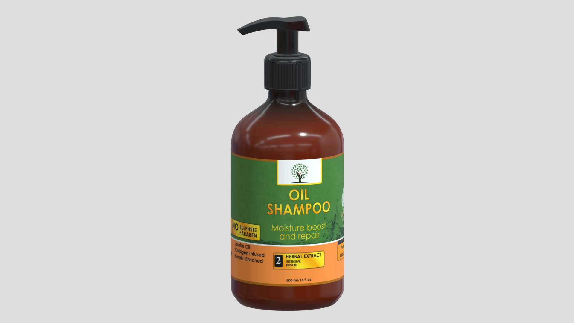 3D Oil Shampoo Low Poly Model - TurboSquid 2274136