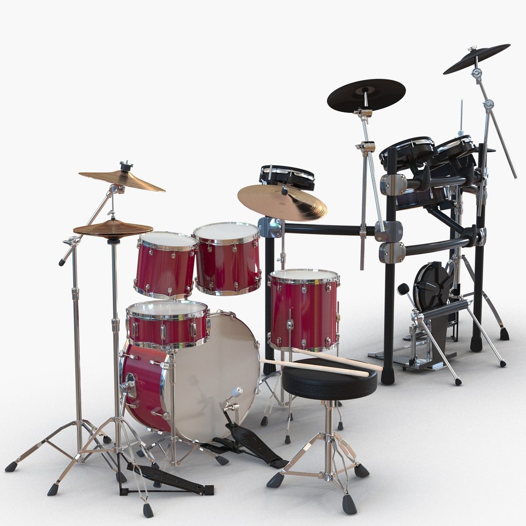 3d model drum kits