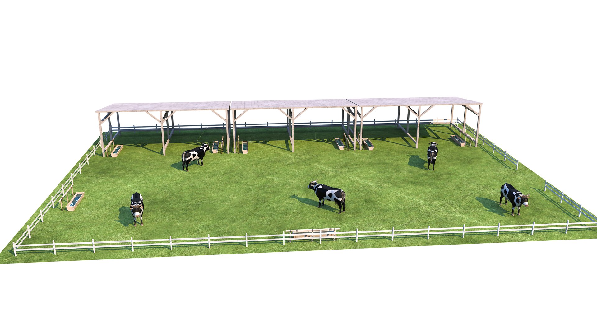 Cow Farm - TurboSquid 2268953