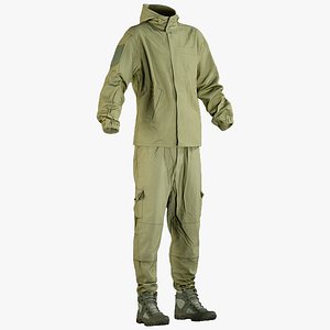 Military Green Uniform With Boots 2 (2 cloth sides)
