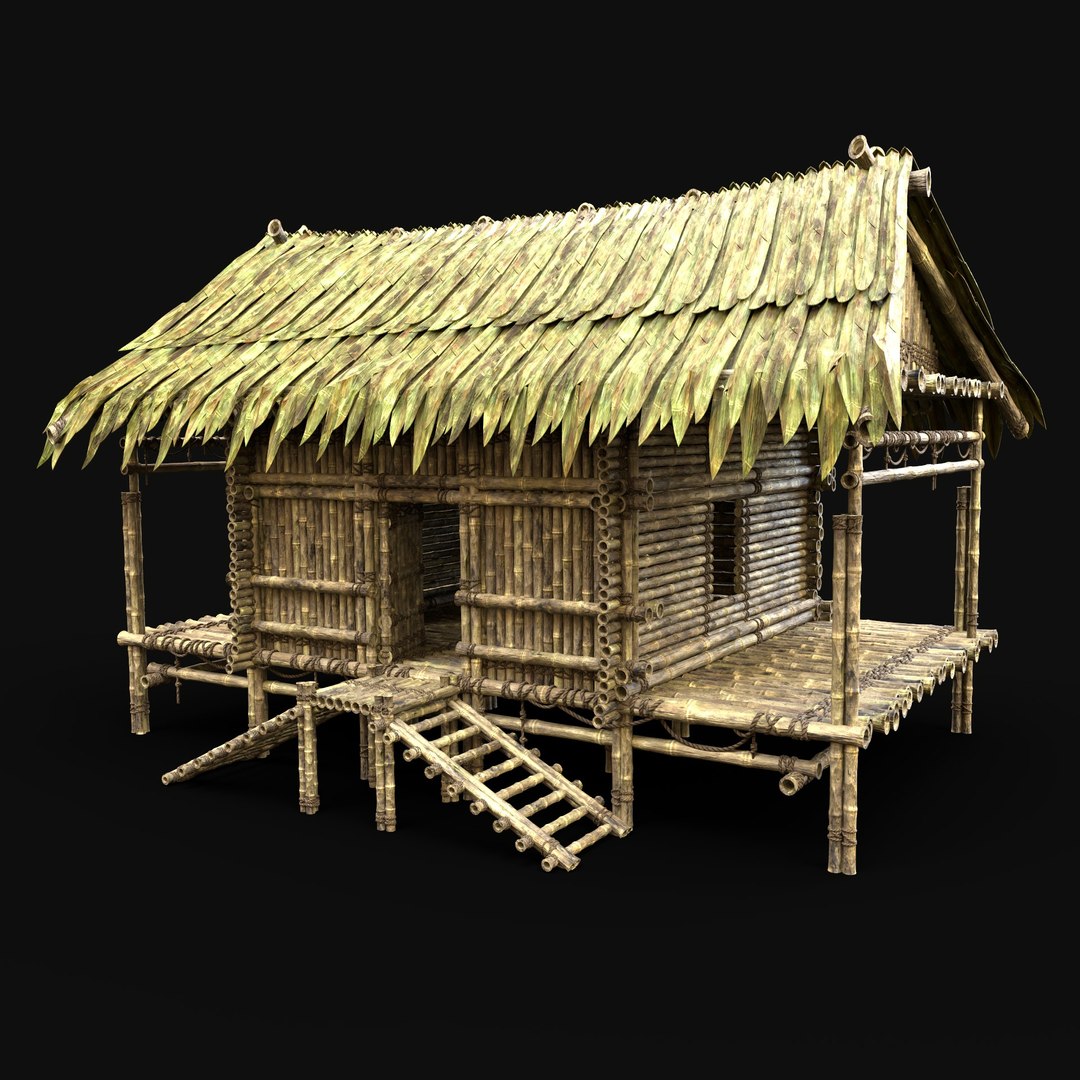 BAMBOO HOUSE JUNGLE HUT CASTAWAY SURVIVAL BUILDER COLLECTION AAA model https://p.turbosquid.com/ts-thumb/dv/mL0WhF/Eg/bamboo_house_004_render1/jpg/1652281200/1920x1080/fit_q87/d26c4fcff1be73006bbc50938547e03b2ee698a3/bamboo_house_004_render1.jpg