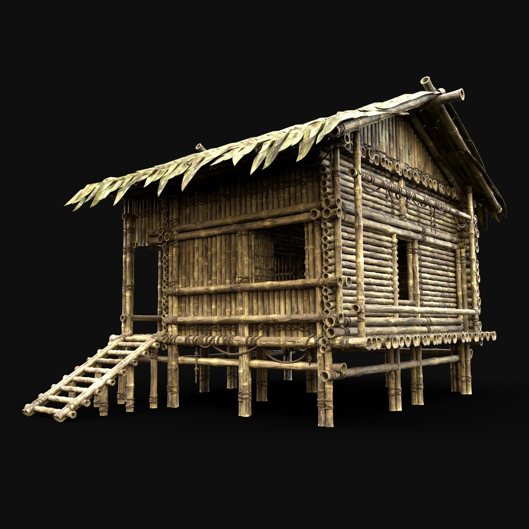 BAMBOO HOUSE JUNGLE HUT CASTAWAY SURVIVAL BUILDER COLLECTION AAA model https://p.turbosquid.com/ts-thumb/dv/mL0WhF/rb/bamboo_house_002_render3/jpg/1652281101/1920x1080/fit_q87/205f48c3394b4c8e8fa643d81f3cb2d9678074bf/bamboo_house_002_render3.jpg