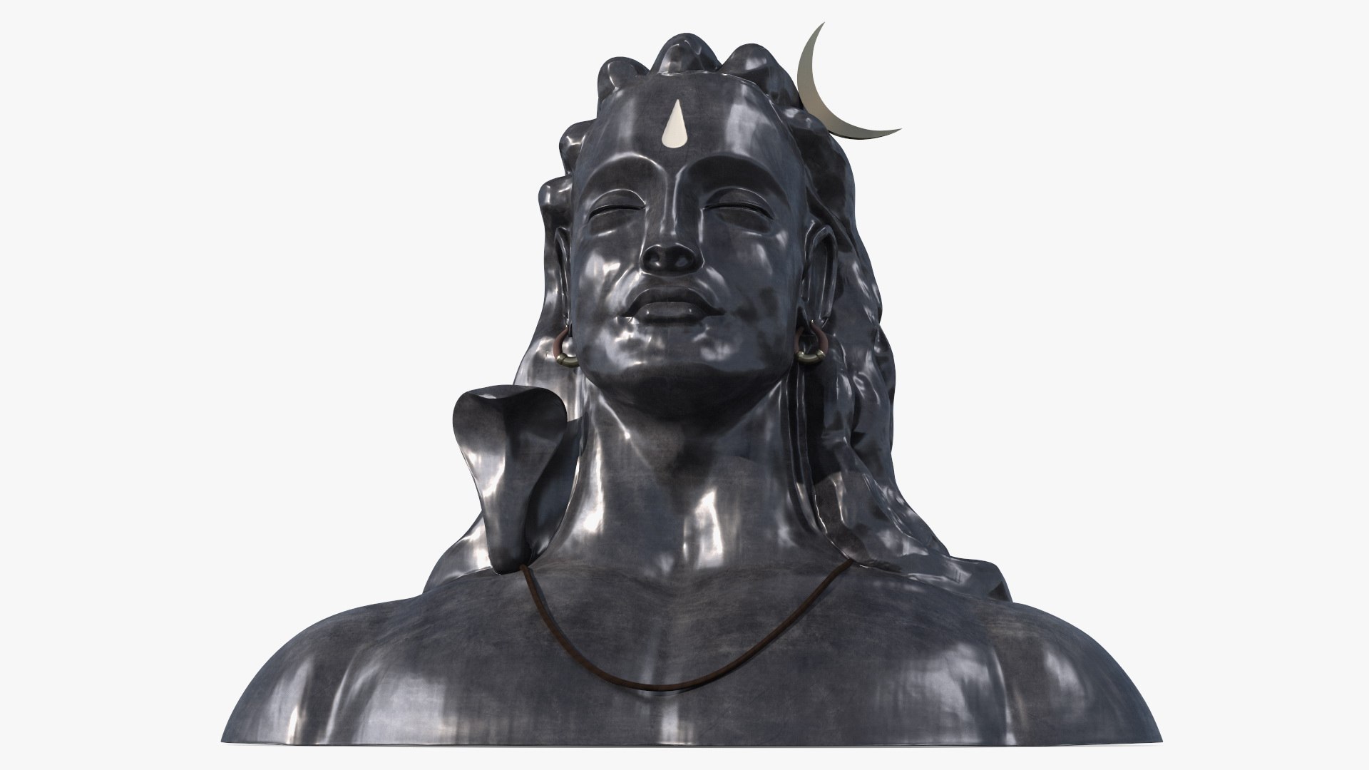 Adiyogi Shiva Statue for 3D Print 3D model preview