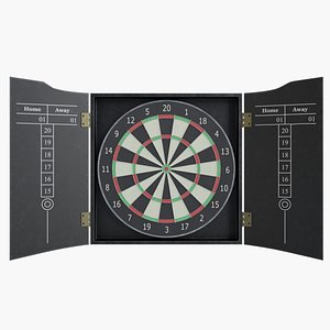 modeled dartboard 3D
