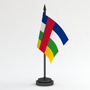 3D Table Flag Central African Republic
