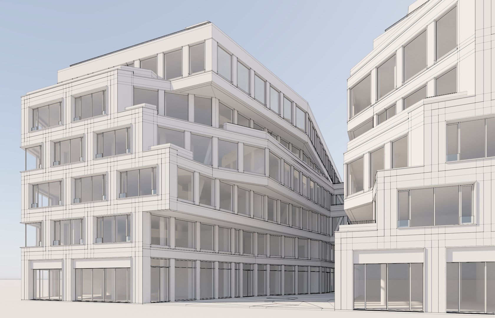 Modern Office Building Model - TurboSquid 2007929