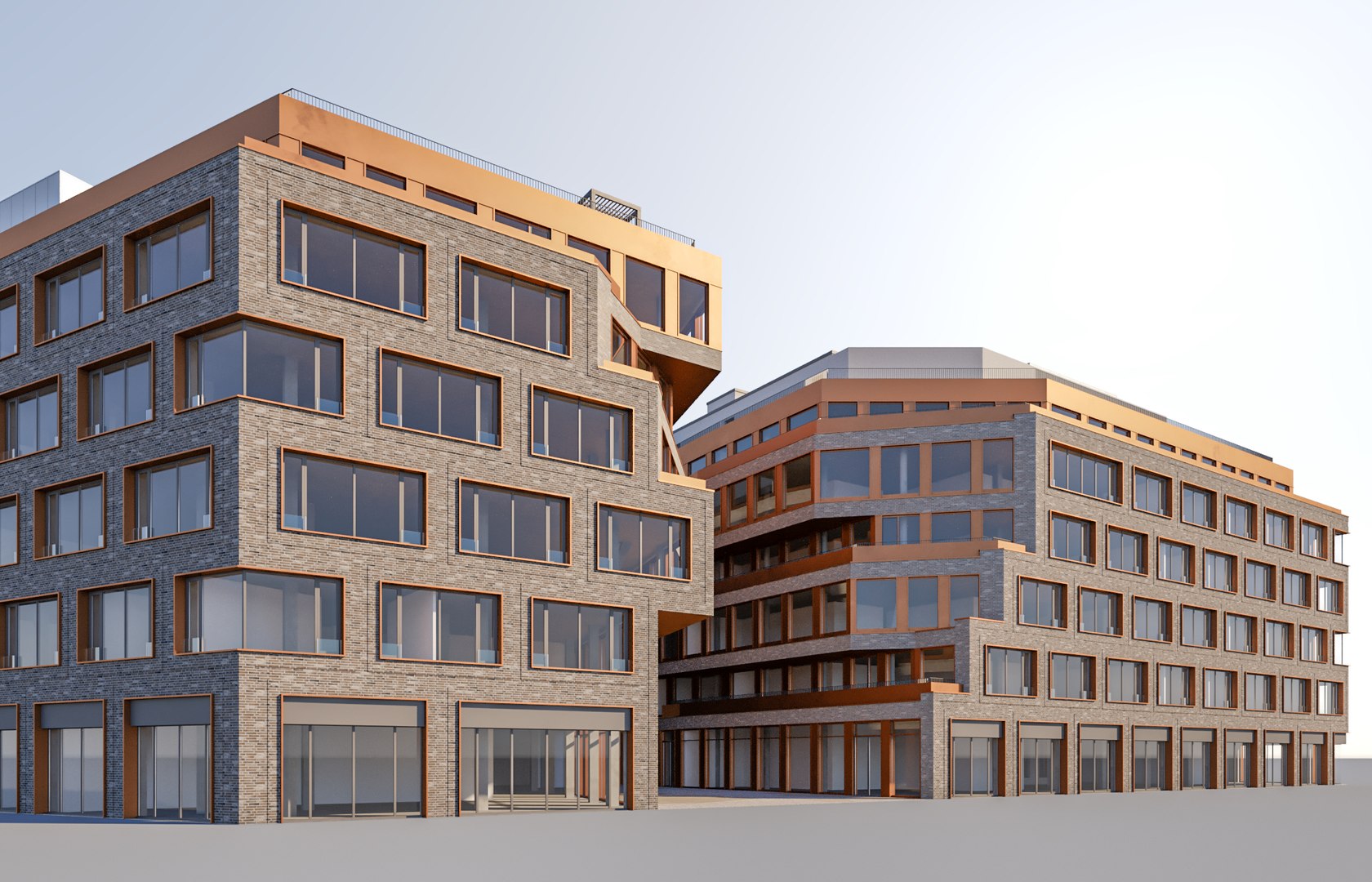 Modern Office Building Model - TurboSquid 2007929