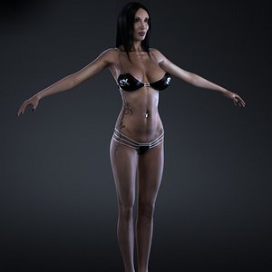 3d model of female body