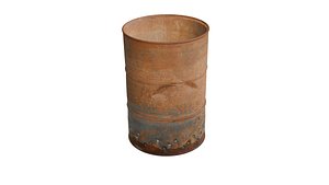 old rusty barrel