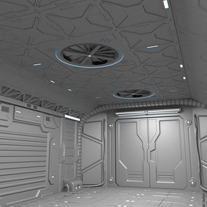 Sci-Fi hall environment