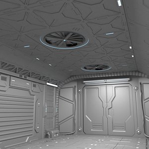 Sci-Fi hall environment