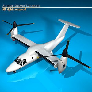 ba609 tiltrotor 3d model