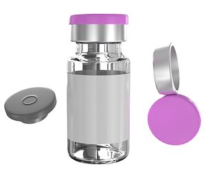 Injection Vial PBR 4 3D model