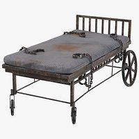 Asylum Bed with Restraints