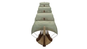 3D sailing ship