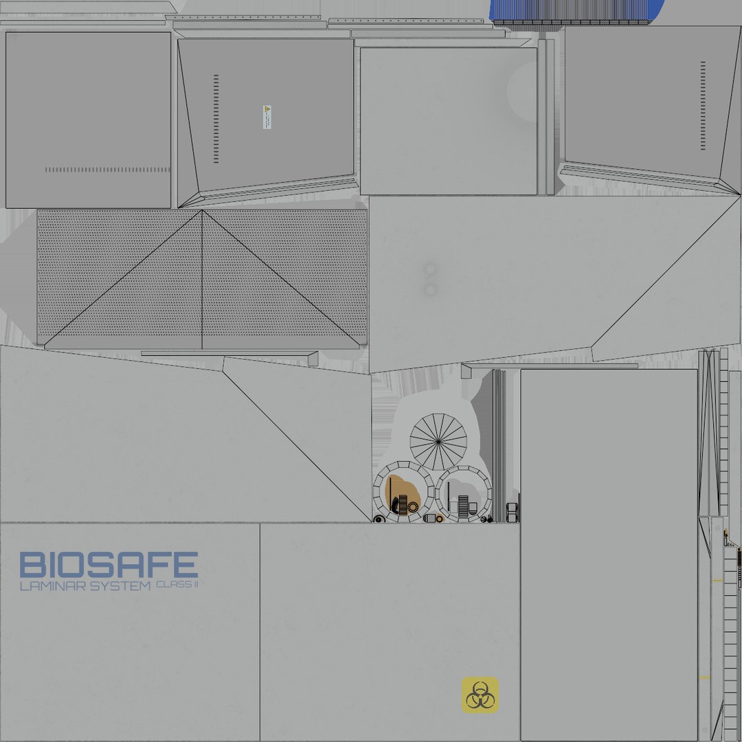 Biological Safety Class 2 Hood PBR 3D TurboSquid 2294573