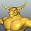 minotaur character 3d c4d