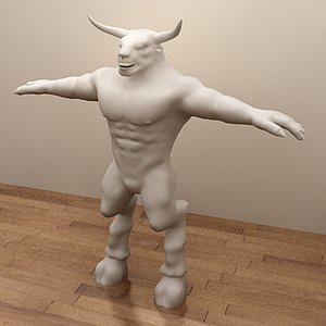 Minotaur Character (Hi-Res)