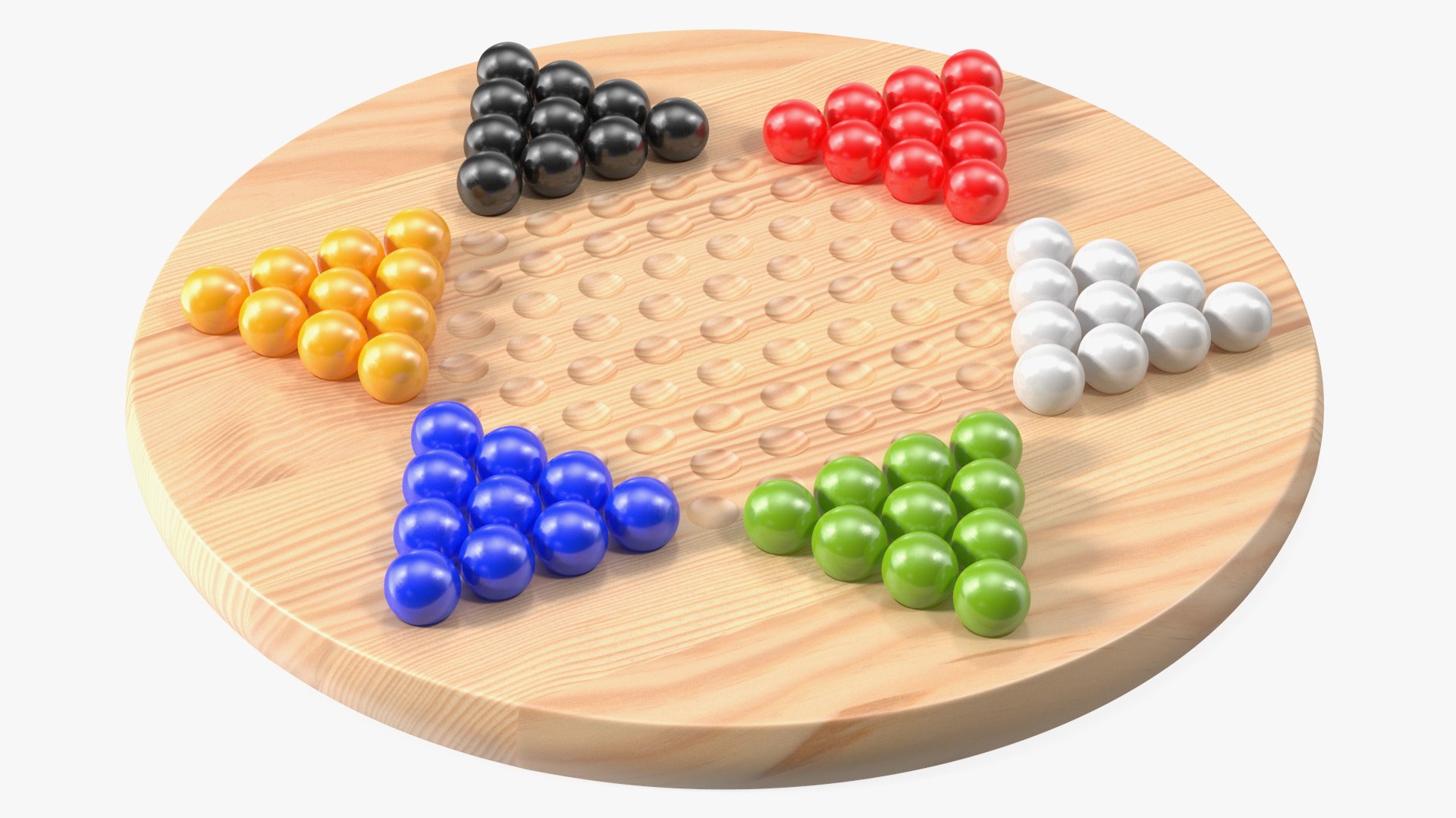 Chinese Checkers Game With Glass Marbles 3D TurboSquid 1947881