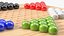 Chinese Checkers Game with Glass Marbles 3D
