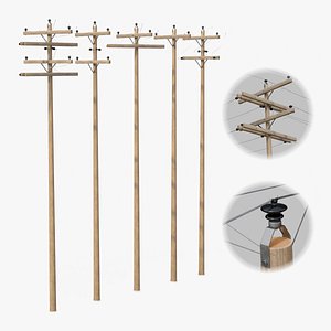 Utility Pole - Wooden Mast Distribution System