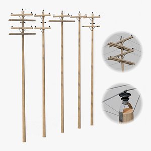 Utility Pole - Wooden Mast Distribution System