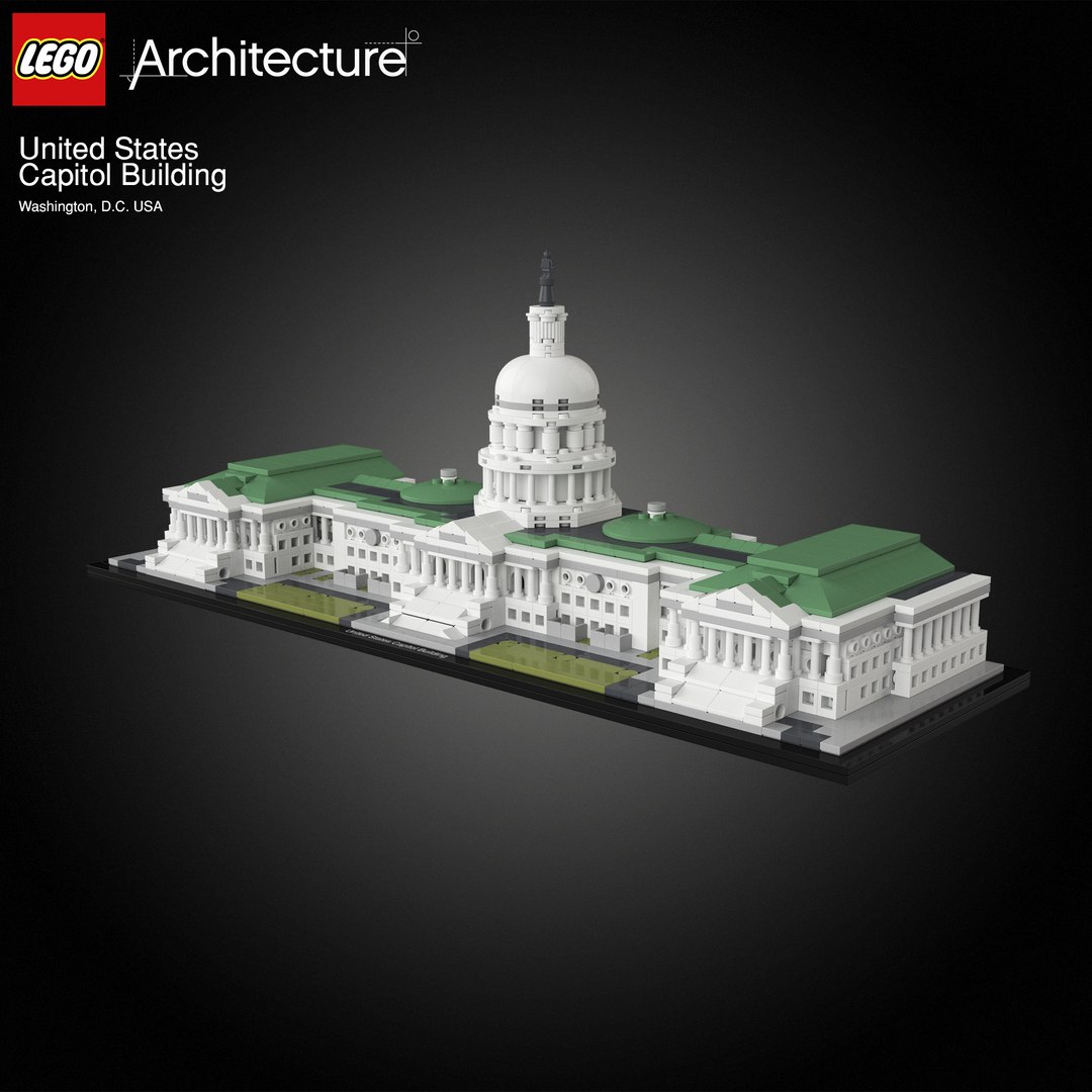 3D architectural capitol building lego - 1317474
